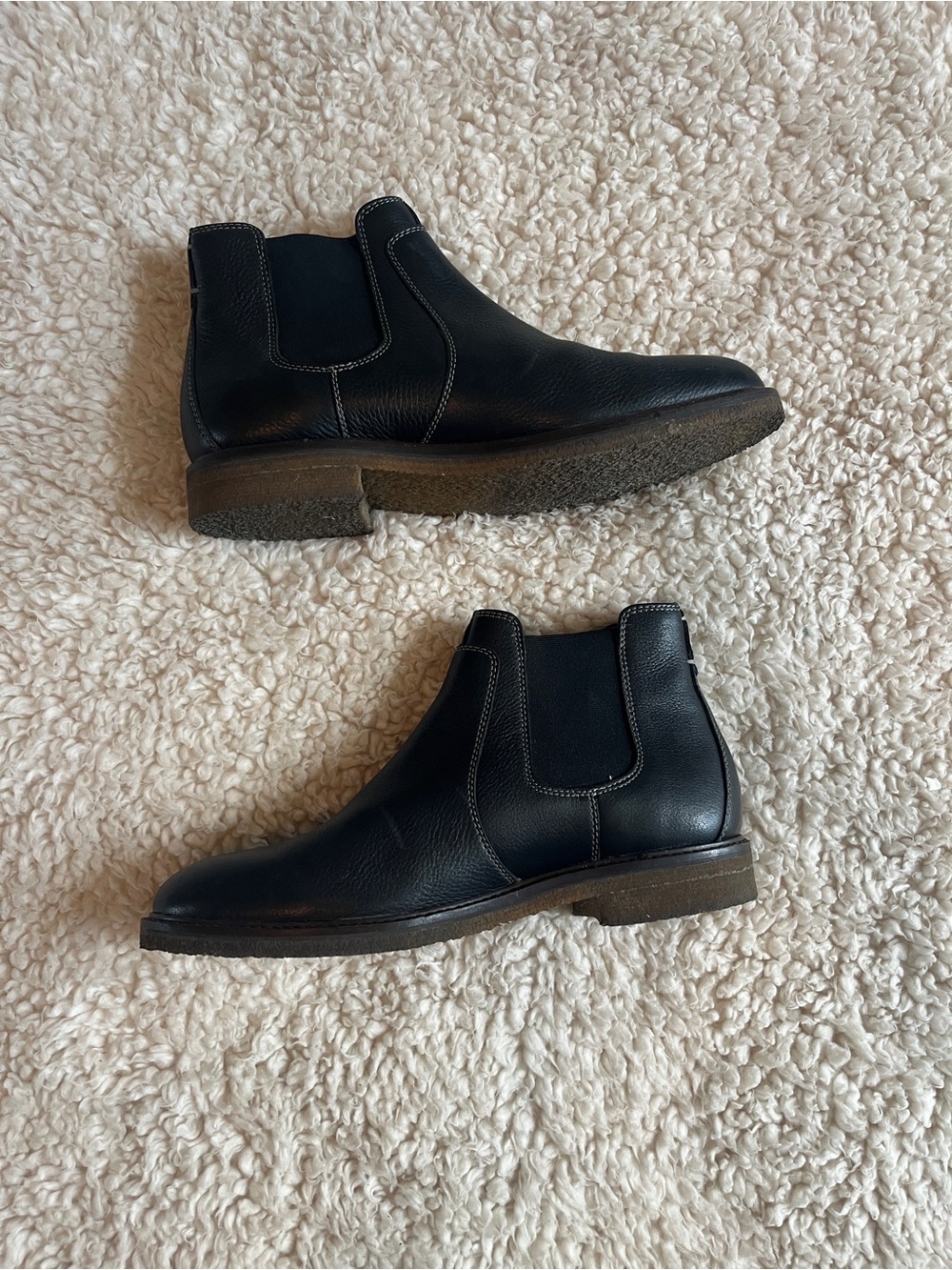 Johnston & Murphy Men’s Copeland Classic Black Chelsea Boots Size 8.5